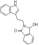 2,3-Dihydro-3-hydroxy-2-[2-(1H-indol-3-yl)ethyl]-1H-isoindol-1-one molecular structure (CAS 65020-18-0)
