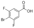 结构式 CAS# 651027-00-8, 4-溴-3,5-二氟苯甲酸