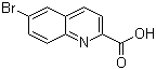 结构式 CAS# 65148-10-9, 6-溴-2-喹啉甲酸