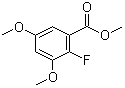 structure of CAS# 651734-58-6, Methyl 2-fluoro-3,5-dimethoxybenzoate