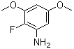 structure of CAS# 651734-61-1, 2-Fluoro-3,5-dimethoxybenzenamine;2-Fluoro-3,5-dimethoxyphenylamine