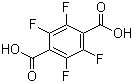 2,3,5,6-四氟对苯二甲酸分子结构 (CAS 652-36-8)