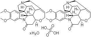 structure of CAS# 652154-10-4, 2,3-Dimethoxystrychnidin-10-one sulfate hydrate