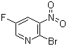 structure of CAS# 652160-72-0, 2-Bromo-5-fluoro-3-nitropyridine