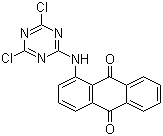 2-(1-Anthraquinonylamino)-4,6-dichloro-1,3,5-triazine molecular structure (CAS 6522-75-4)