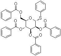 Phenyl 1-thio-alpha-D-mannopyranoside 2,3,4,6-tetrabenzoate molecular structure (CAS 65236-83-1)