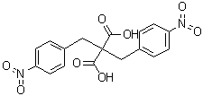 结构式 CAS# 653306-99-1, 2,2-双(4-硝基苄基)丙二酸