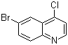 结构式 CAS# 65340-70-7, 6-溴-4-氯喹啉