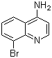 4-氨基-8-溴喹啉分子结构 (CAS 65340-75-2)