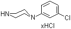1-(3-Chlorophenyl)piperazine hydrochloride molecular structure (CAS 65369-76-8)