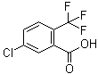 2-三氟甲基-5-氯苯甲酸分子结构 (CAS 654-98-8)