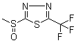 结构式 CAS# 65439-30-7, 2-(甲亚磺酰基)-5-(三氟甲基)-1,3,4-噻二唑