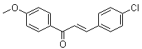 3-(4-氯苯基)-1-(4-甲氧基苯基)-2-丙烯-1-酮分子结构 (CAS 6552-68-7)