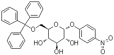 p-Nitrophenyl 6-O-trityl-alpha-D-glucopyranoside molecular structure (CAS 655246-35-8)