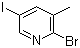 structure of CAS# 65550-78-9, 2-Bromo-5-iodo-3-methylpyridine;2-Bromo-3-methyl-5-iodopyridine; 2-Bromo-5-iodo-3-picoline