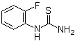 structure of CAS# 656-32-6, N-(2-Fluorophenyl)thiourea;(2-Fluorophenyl)thiourea; 1-(2-Fluorophenyl)thiourea