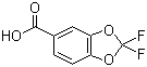 structure of CAS# 656-46-2, 2,2-Difluorobenzodioxole-5-carboxylic acid;2,2-Difluoro-1,3-benzodioxole-5-carboxylic acid
