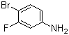 4-Bromo-3-fluoroaniline molecular structure (CAS 656-65-5)