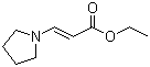 结构式 CAS# 65651-80-1, 反式-3-(1-吡咯烷基)丙烯酸乙酯
