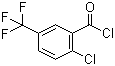 2-氯-5-(三氟甲基)苯甲酰氯分子结构 (CAS 657-05-6)