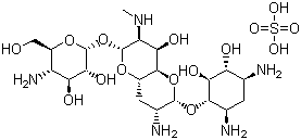 结构式 CAS# 65710-07-8, 硫酸阿布拉霉素