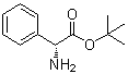 结构式 CAS# 65715-93-7, (2R)-氨基(苯基)乙酸叔丁酯