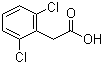 structure of CAS# 6575-24-2, 2,6-Dichlorophenylacetic acid