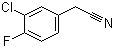 3-Chloro-4-fluorophenylacetonitrile molecular structure (CAS 658-98-0)