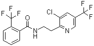 structure of CAS# 658066-35-4, Fluopyram;N-[2-[3-Chloro-5-(trifluoromethyl)-2-pyridinyl]ethyl]-2-trifluoromethylbenzamide