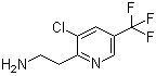 structure of CAS# 658066-44-5, 3-Chloro-5-(trifluoromethyl)-2-(2-aminoethyl)pyridine;2-[3-Chloro-5-(trifluoromethyl)pyridin-2-yl]ethanamine
