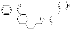 structure of CAS# 658084-64-1, APO 866;FK 866; K 22.175; (2E)-N-[4-(1-Benzoyl-4-piperidinyl)butyl]-3-(3-pyridinyl)-2-propenamide