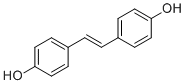 structure of CAS# 659-22-3, 4,4'-Dihydroxystilbene;4-[(E)-2-(4-hydroxyphenyl)ethenyl]phenol
