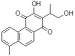 structure of CAS# 65907-75-7, Danshenxinkun A;3-Hydroxy-2-(2-hydroxy-1-methylethyl)-8-methyl-1,4-phenanthrenedione