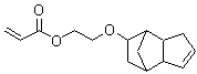 structure of CAS# 65983-31-5, 2-Propenoic acid 2-[(3a,4,5,6,7,7a-hexahydro-4,7-methano-1H-inden-6-yl)oxy]ethyl ester;2-(8-tricyclo[5.2.1.02,6]dec-3-enyloxy)ethyl prop-2-enoate