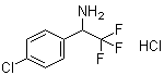 structure of CAS# 65990-86-5, 4-Chloro-alpha-(trifluoromethyl)benzenemethanamine hydrochloride