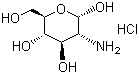 D-氨基葡萄糖盐酸盐分子结构 (CAS 66-84-2)