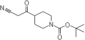 structure of CAS# 660406-84-8, 4-(2-Cyanoacetyl)piperidine-1-carboxylic acid tert-butyl ester