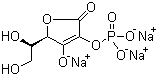 structure of CAS# 66170-10-3, Sodium L-ascorbyl-2-phosphate;2-Phospho-L-ascorbic acid trisodium salt; L-Ascorbic acid 2-phosphate trisodium salt
