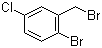 structure of CAS# 66192-24-3, 1-Bromo-2-bromomethyl-4-chlorobenzene;1-Bromo-2-(bromomethyl)-4-chlorobenzene; 2-Bromo-1-bromomethyl-5-chlorobenzene; 2-Bromo-5-chlorobenzyl bromide