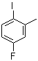 structure of CAS# 66256-28-8, 5-Fluoro-2-iodotoluene;2-Methyl-4-fluoroiodobenzene; 4-Fluoro-1-iodo-2-methylbenzene