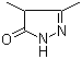 structure of CAS# 6628-22-4, 3,4-Dimethyl-5-pyrazolinone;3,4-Dimethyl-2-pyrazolin-5-one ;  2,4-Dihydro-4,5-dimethyl-3H-pyrazol-3-one; 3,4-Dimethyl-¦¤2-pyrazol-5-one; NSC 60554