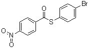 S-(4-溴苯基) 4-硝基硫代苯甲酸酯分子结构 (CAS 6631-85-2)