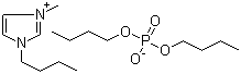 1-Butyl-3-methylimidazolium dibutyl phosphate molecular structure (CAS 663199-28-8)