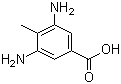 structure of CAS# 6633-36-9, 3,5-Diamino-4-methylbenzoic acid;3,5-Diamino-p-toluic acid
