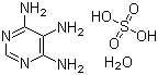 4,5,6-Pyrimidinetriamine sulfate hydrate molecular structure (CAS 6640-23-9)