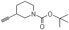 structure of CAS# 664362-16-7, tert-Butyl 3-ethynylpiperidine-1-carboxylate