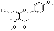 结构式 CAS# 66568-97-6, 7-羟基-5,4'-二甲氧基黄烷酮