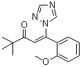 1-(2-Methoxyphenyl)-4,4-dimethyl-1-(1H-1,2,4-triazol-1-yl)-1-penten-3-one molecular structure (CAS 66627-72-3)