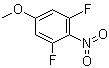 structure of CAS# 66684-62-6, 4-Nitro-3,5-difluoroanisole;1,3-Difluoro-5-methoxy-2-nitrobenzene