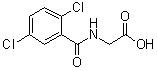 structure of CAS# 667403-46-5, N-(2,5-Dichlorobenzoyl)glycine